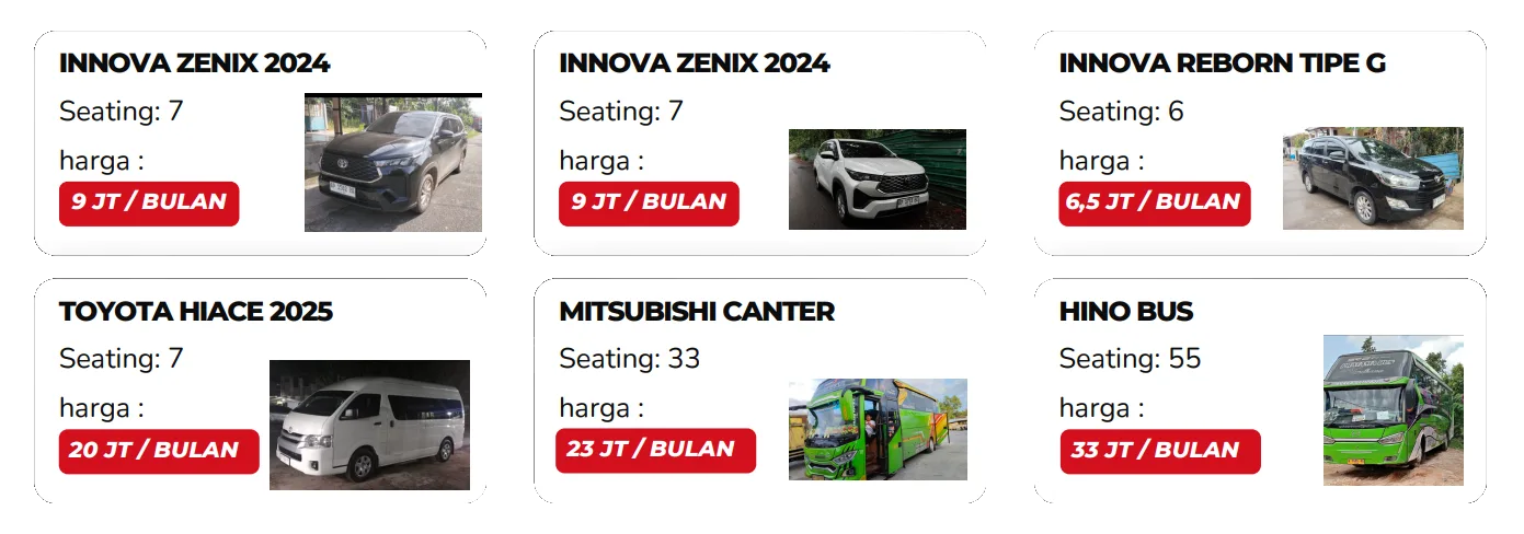 List Unit ramada Rental Mobil Murah Kota Batam